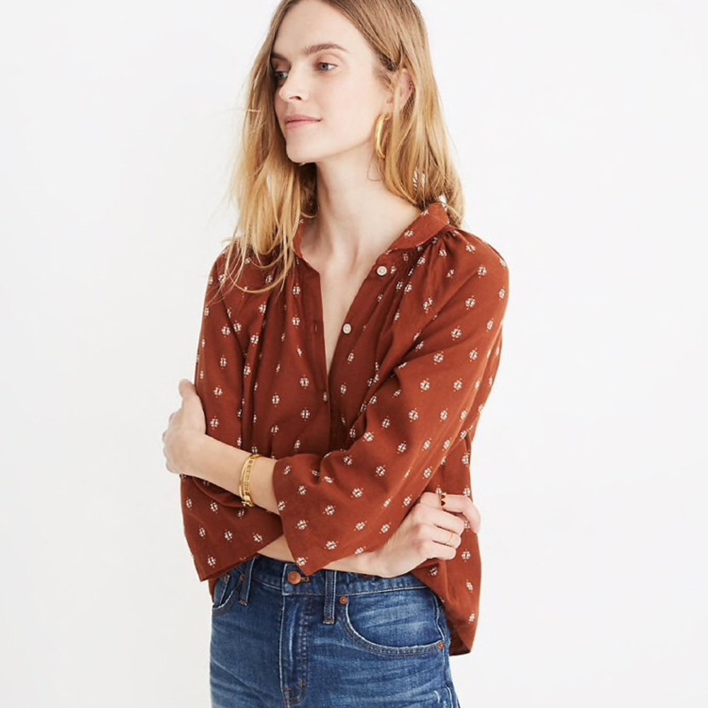 Madewell Raglan Peasant Shirt